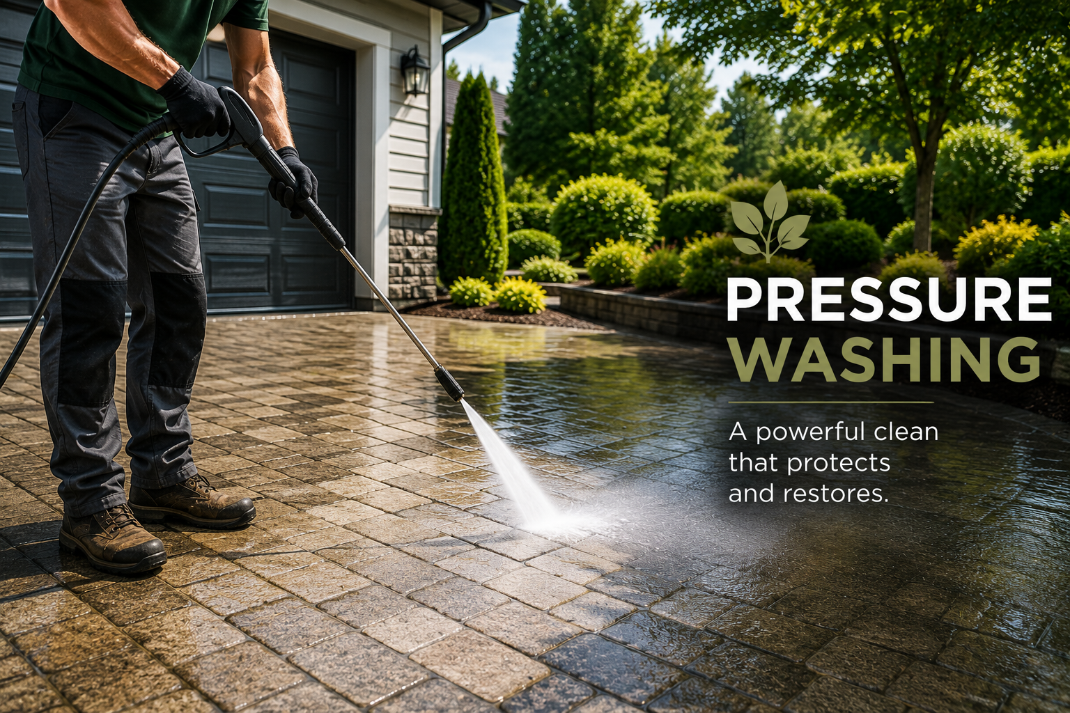 Pressure washing